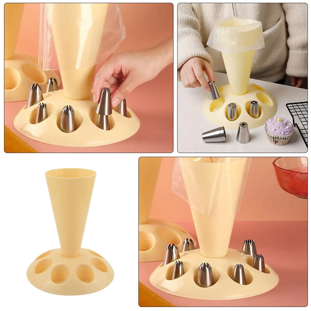 

Piping Tip Organizer Extra Large Cake Decorating Storage Bag Stand Holder Icing Tips Pastry Tools Pastry Tips Bag Stand Holder