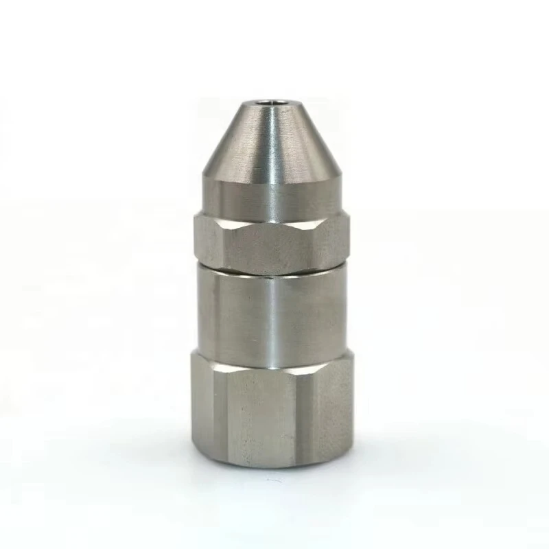 15/30 Degree  GG Type Nozzle, Solid Stream Jet for Surface Treatment & Gas Cooling, Corrosion Resistant Stainless Steel