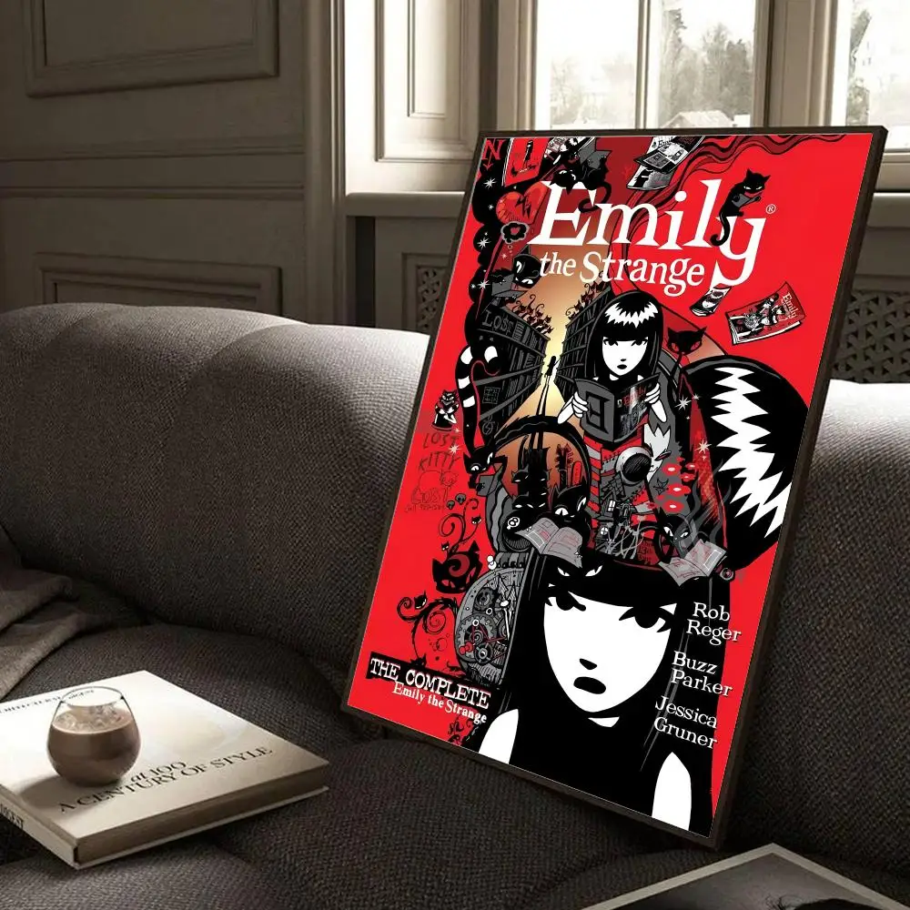E-Emily the S-Strange Cartoon Poster Modern Home Living Bedroom Bar Hallway Waterproof Wall Art Aesthetic Decor