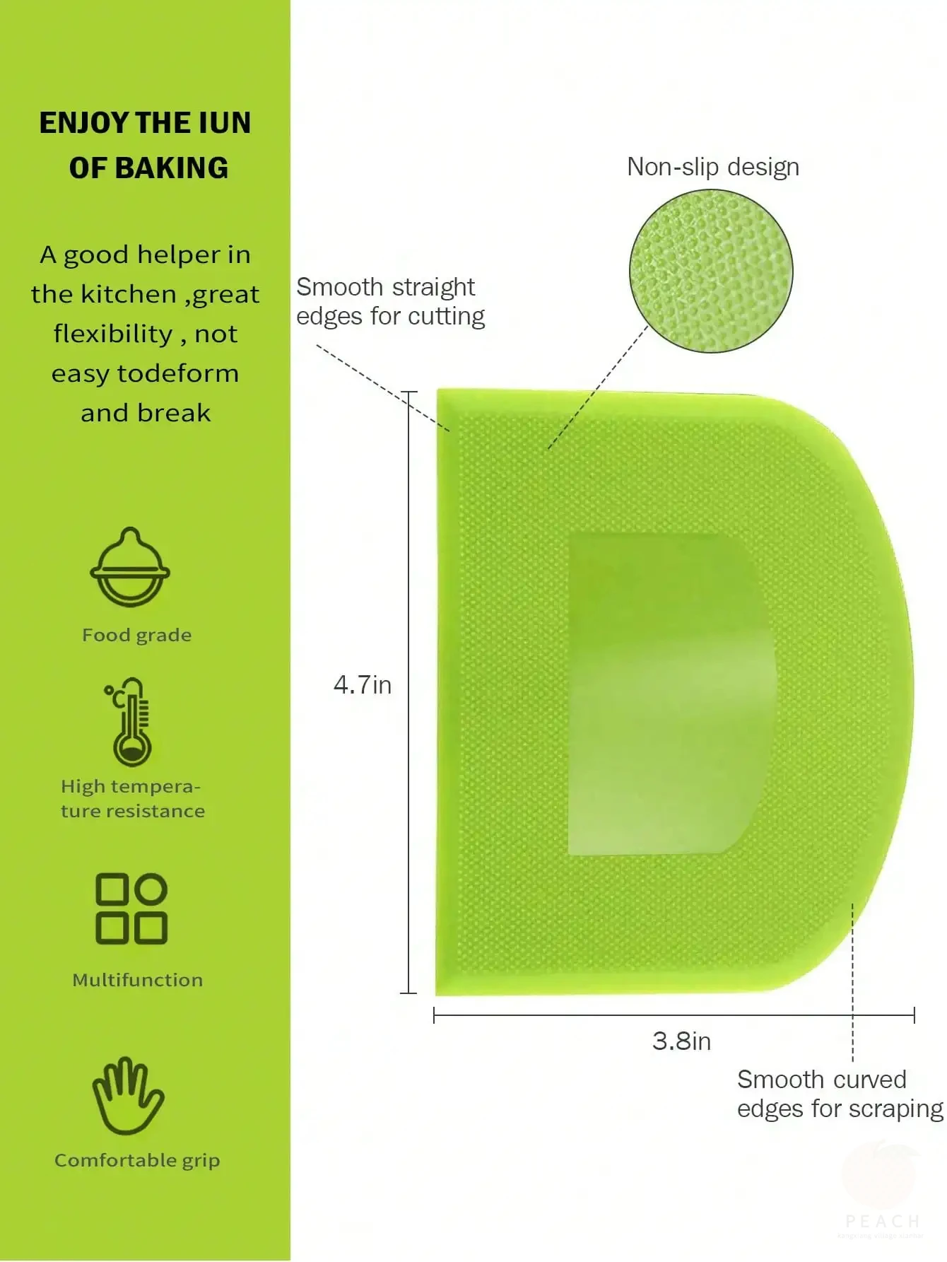 2pcs Dough Scraper Bowl Food-s - Bench Scraper Dough ulasan dan harga