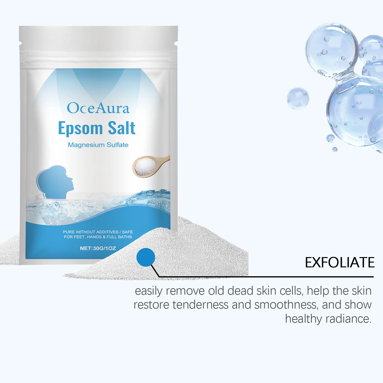 Epsom-Salz mit Blasen für das – Bath Salts Magnesium Bewertung und Preis