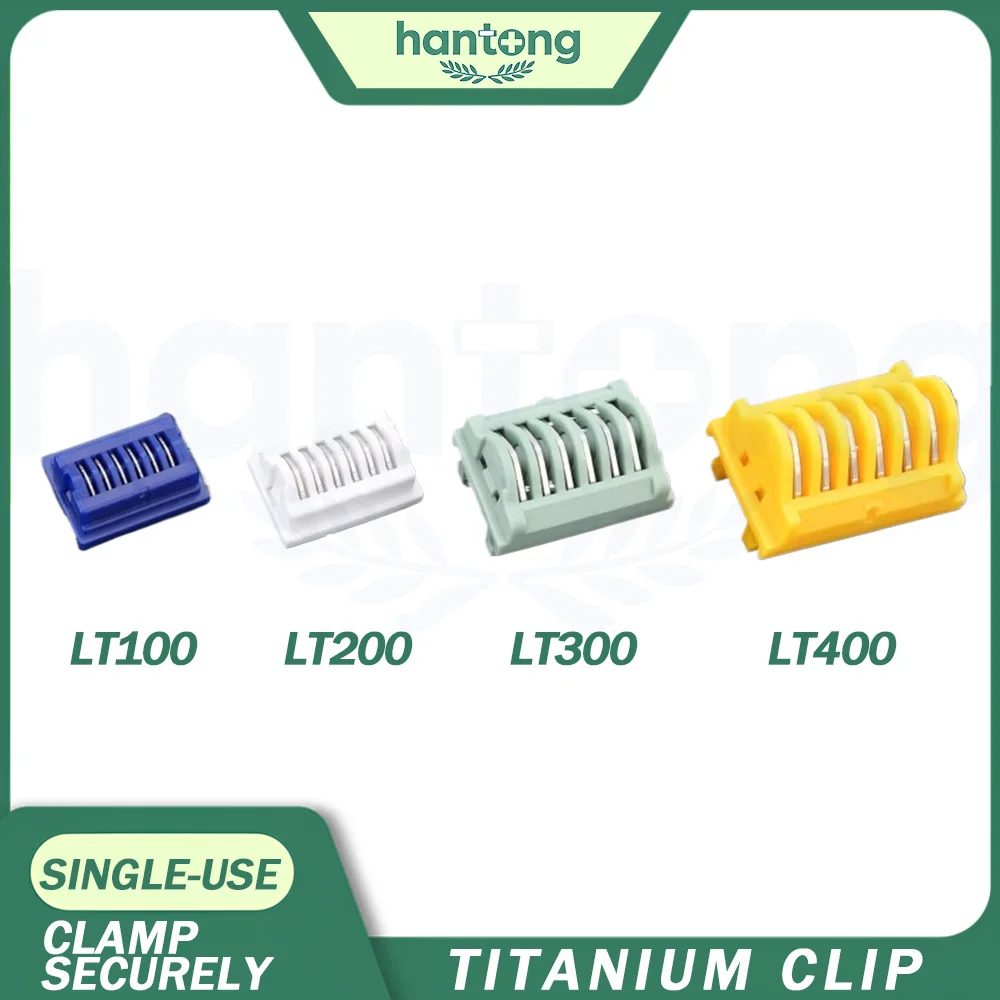 Open and Endoscopic Disposable Titanium Laparoscopic Clips Hemostatic Clips for Surgical, Laparoscopic and Veterinary Use