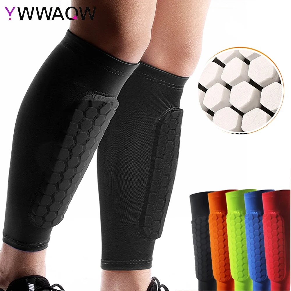 

1PC Soccer Shin Guard Shin Pads for Kids Youth Adult,Calf Compression Sleeve with Honeycomb Pad,Support for Shin Splint Baseball