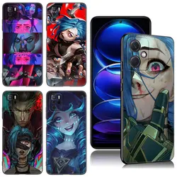 L-League of legends Phone Case For Xiaomi Redmi Note 8 9 10 11 11E 11T 11S 12 Pro 4G Plus 5G 8T 9S 10S 12S Black Silicone Cover