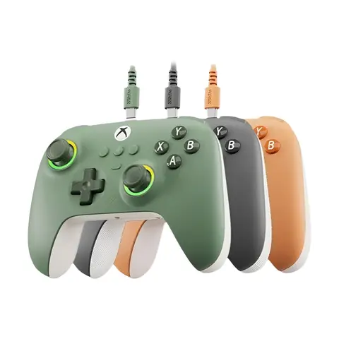 8BitDo Ultimate C Wired Gaming Controller for Xbox, RGB Lighting Fire Ring and Hall Effect Joysticks, Windows 10/11