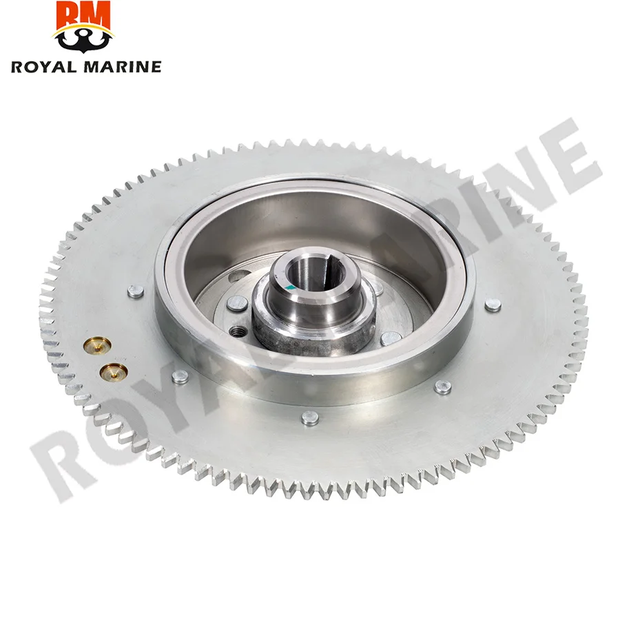 61T-85550-10 Electrical Rotor Flywheel Replaces For Yamaha Outboard Motor 25HP 30HP 61N 69P 61T 2T Parsun 61T-85550