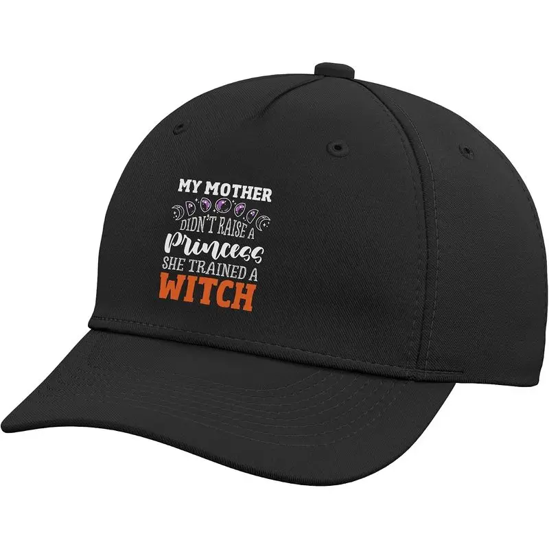 Witch Shirt Moon Phase Design Halloween Tee Trained A Witch Adjustable Baseball Hat