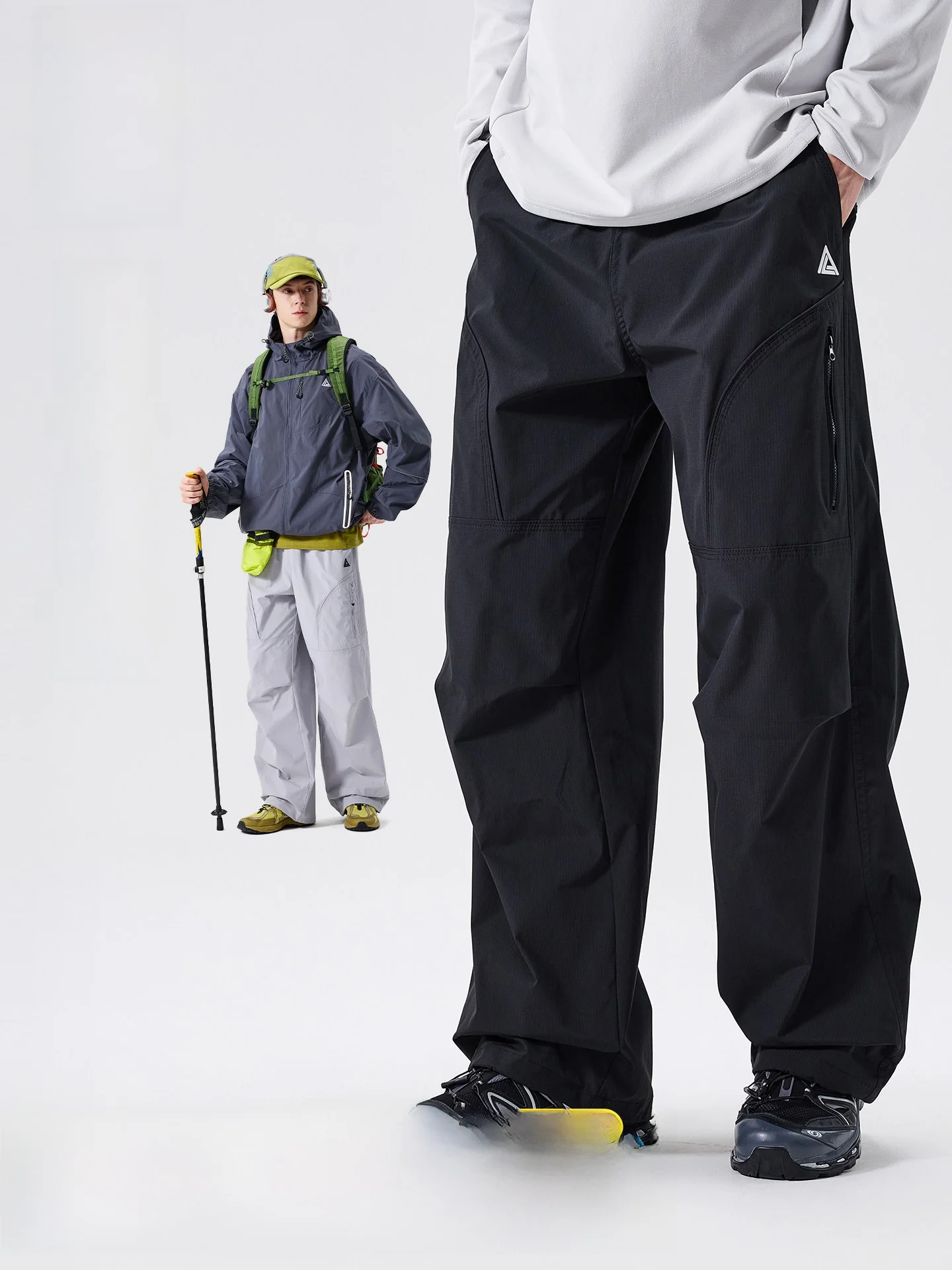 LAZY DAY Men's Outdoor Climbing Trousers Wear-Resistant Three-Proof Water-Repellent Casual Hiking Workwear Pants Autumn Winter