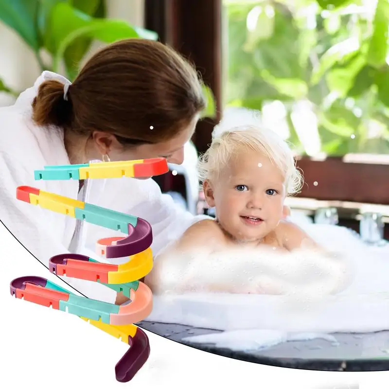 Toddler Shower Slide Toy Early Learning Toddler Bathing Slide Toy Boys Girls Enjoy Water Playing Preschoolers Shower Toys For