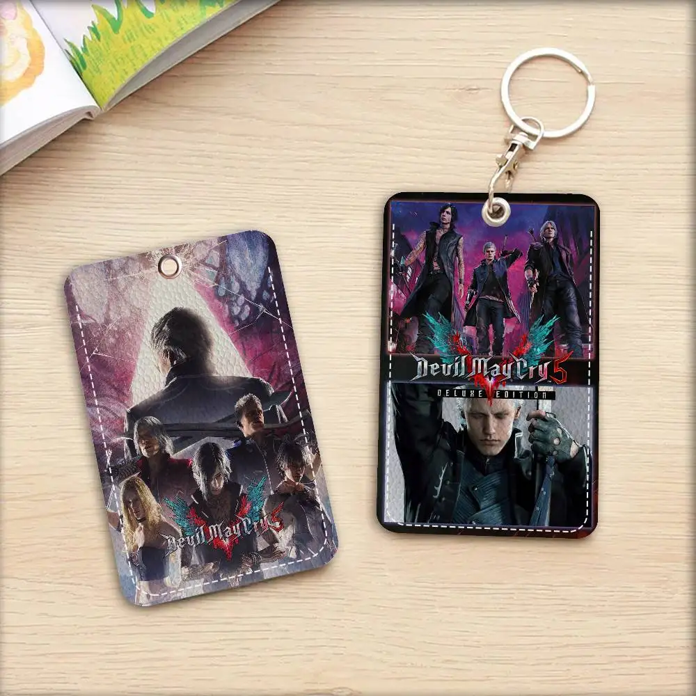 

Персонализированный держатель D-Devil May Cry Game, подходящий для банковских карт, метро, автобусных карт, кошелек, чехол для карт, держатель для бейджа, брелок