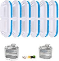 4/6/8/12/20/24Pcs Pet Water Dispenser Filter Cat Water Fountain Filter Drinking Fountain Filter Cycle Filtering Easy To Clean