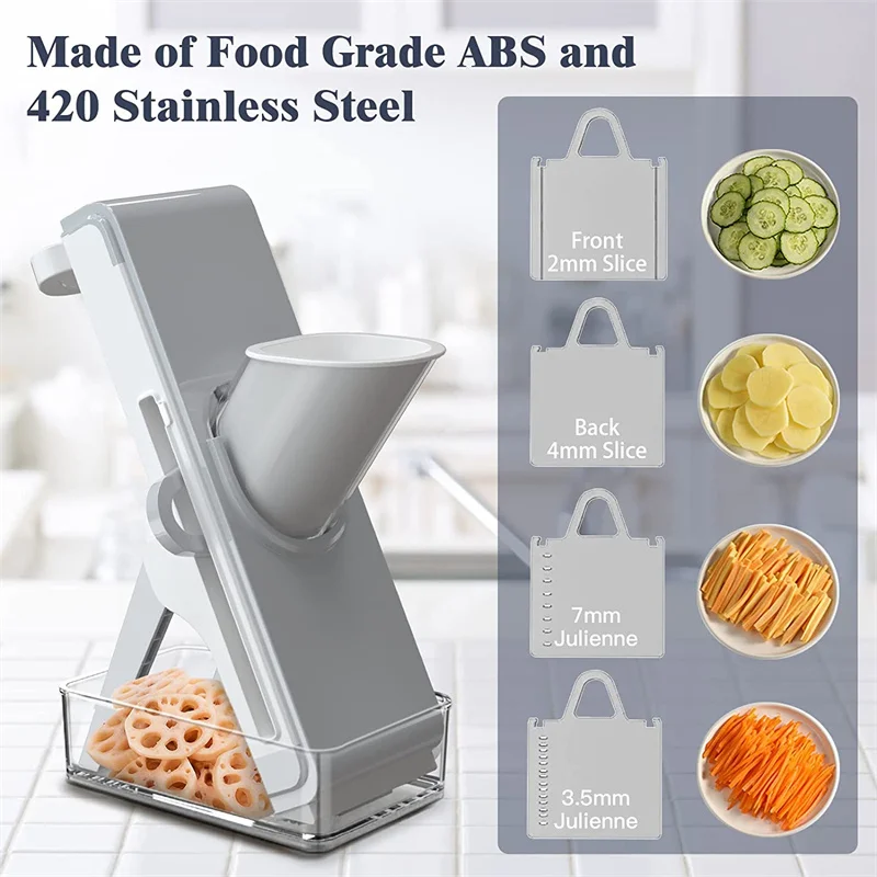 Big  Multifunction Vegetable Cutter Meat Potato Slicer Carrot Grater Kitchen Accessories Gadgets Steel Blade Kitchen Aid Tool