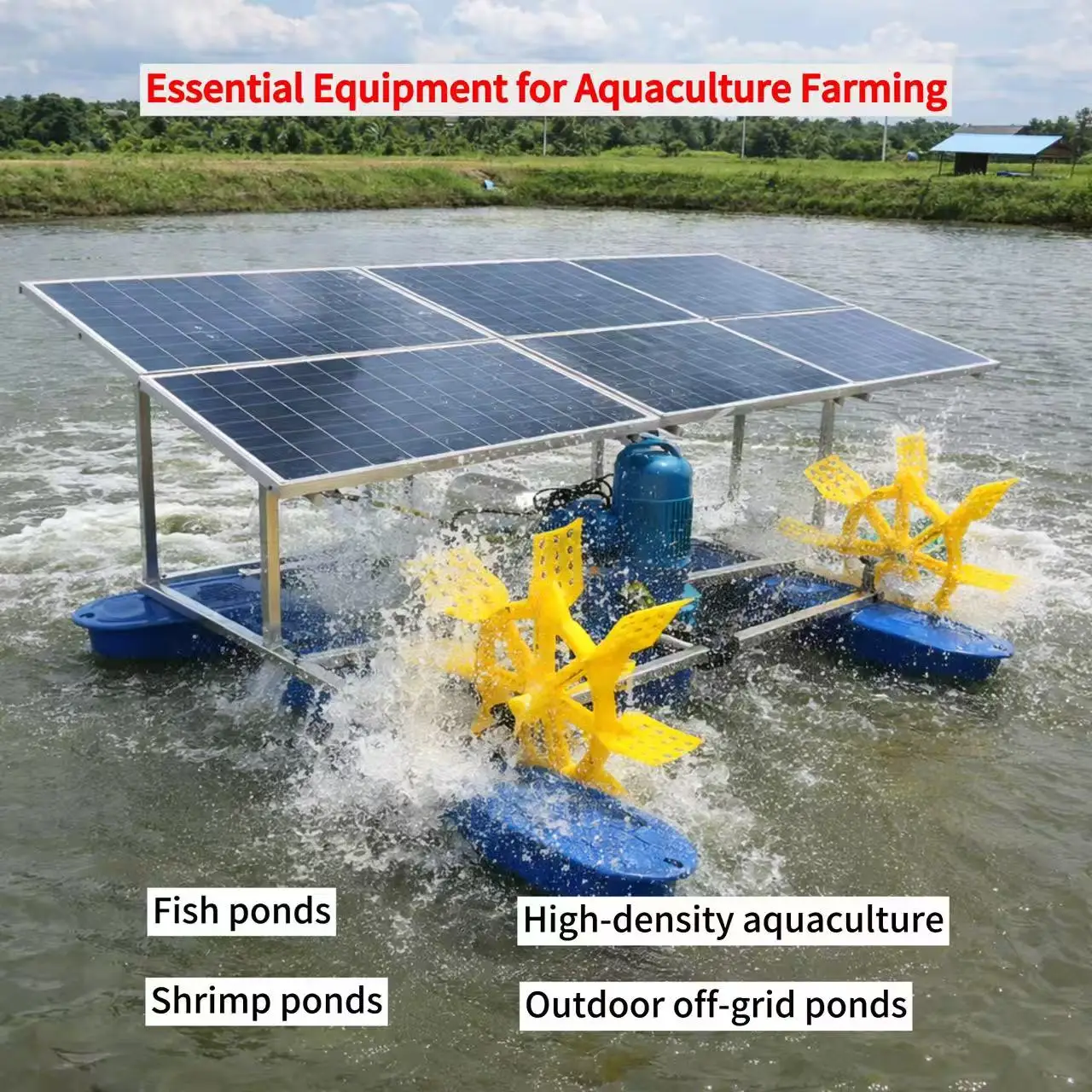 Energy-Efficient Paddle Wheel Aquaculture System for Increasing Dissolved  in Saltwater Shrimp Fish Ponds