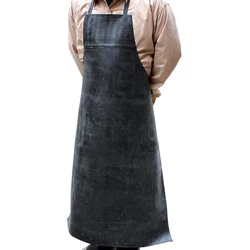 Heavy Duty Waterproof Rubber Vinyl Apron Industrial PVC Aprons Adjustable Rubber Butcher Apron For Men