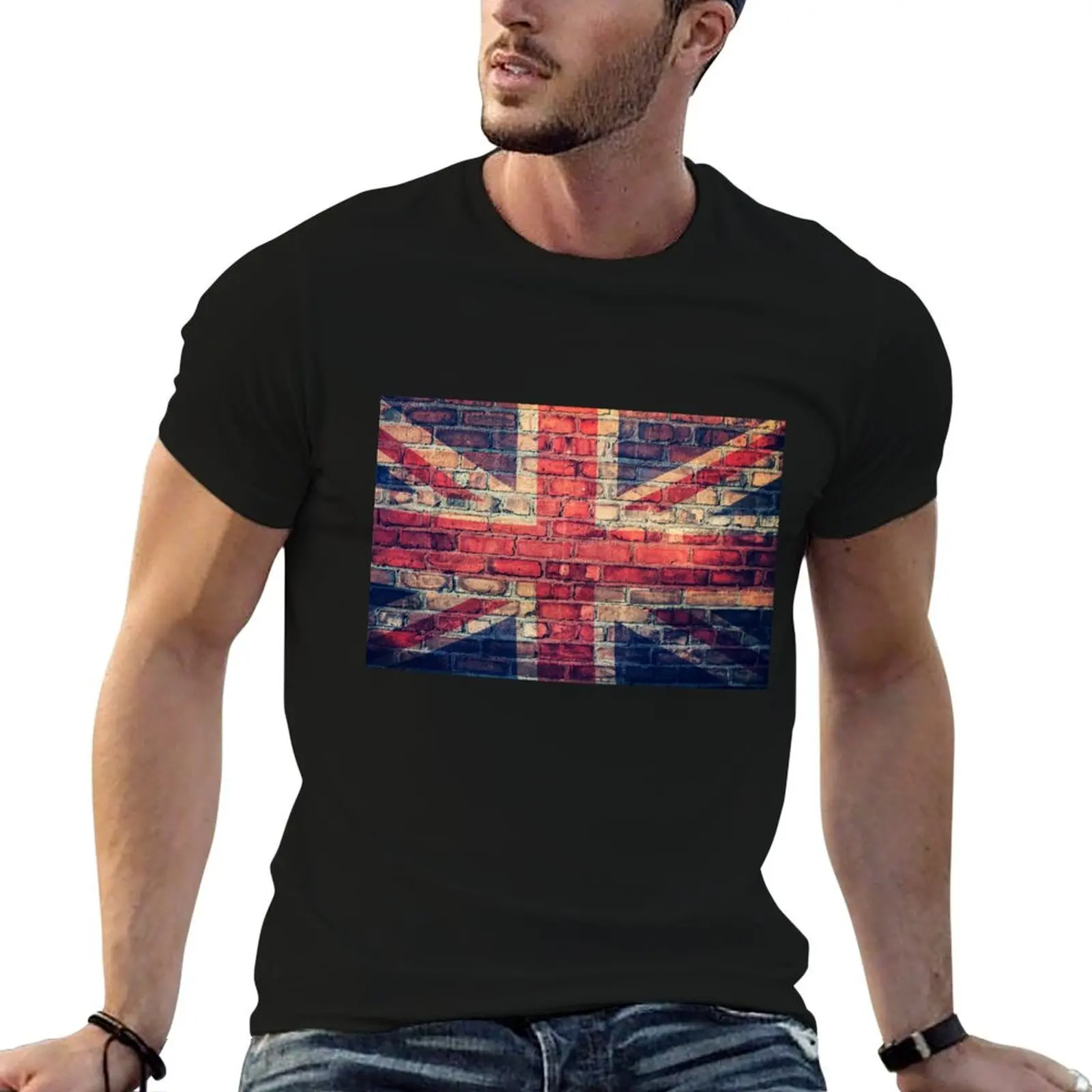 

cotton t oversize Union brick wall man t anime shirt T-Shirt jack shirts