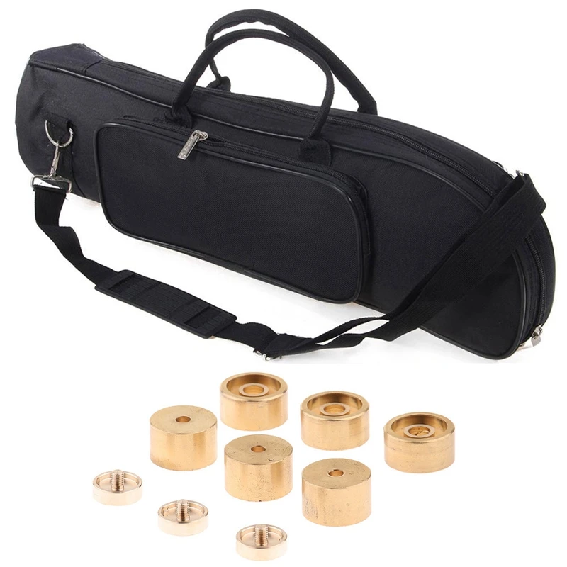 2 Set Accessories: 1 Set Trumpet Valve Finger Buttons Trumpet Parts & 1 Set Trumpet Bag With Shoulder Strap Instrument