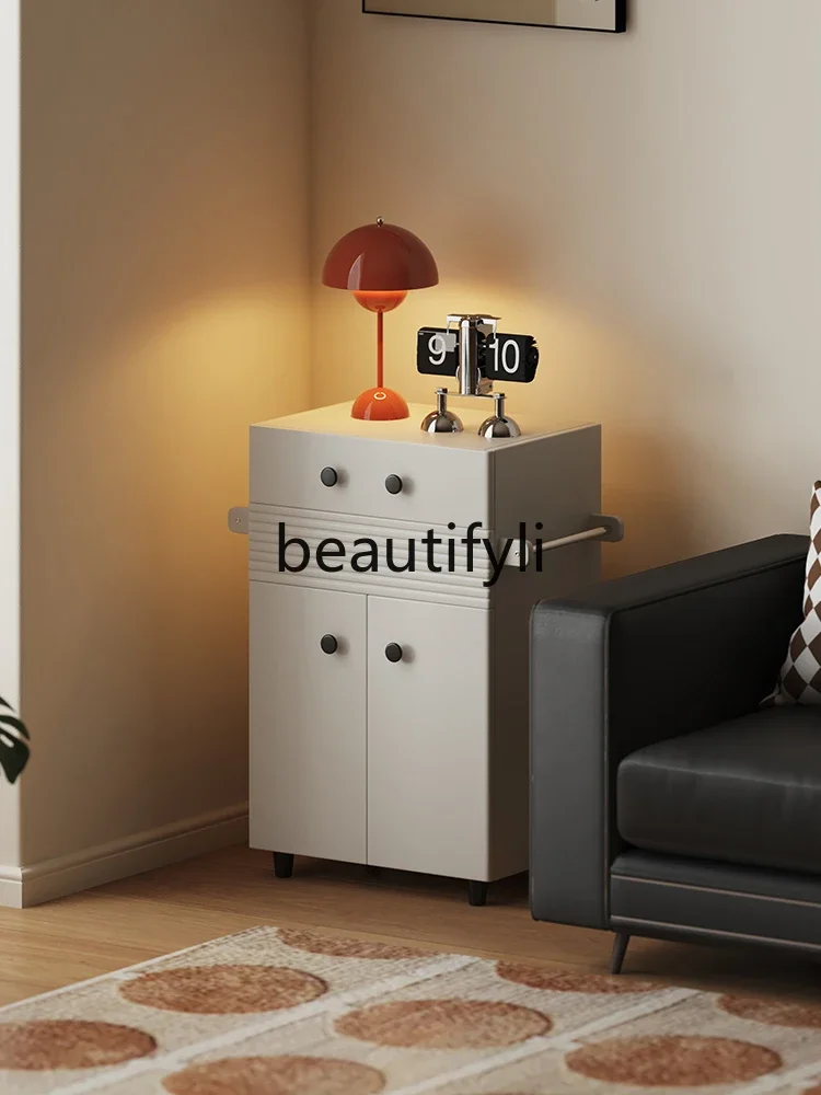 

Living room sofa side cabinet creative, light luxury storage, drawer storage cabinet, bedroom bedside locker