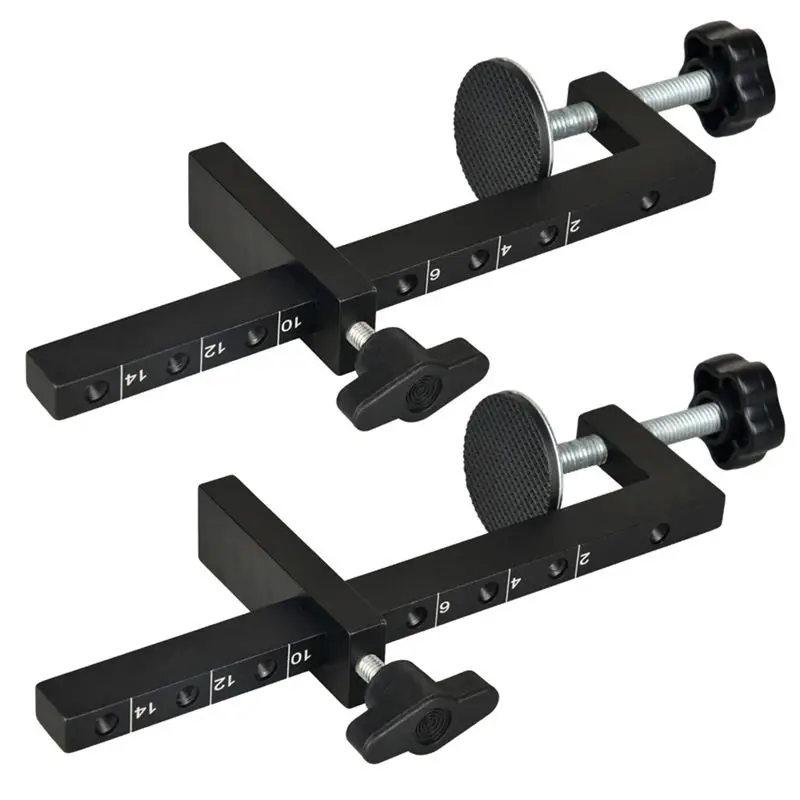 Feb.2Pcs Adjustable G-Shaped Clamp,C-Shaped Clamp, Aluminum Alloy Strong F-Clamp, Woodworking Fixing Fixture Clamp