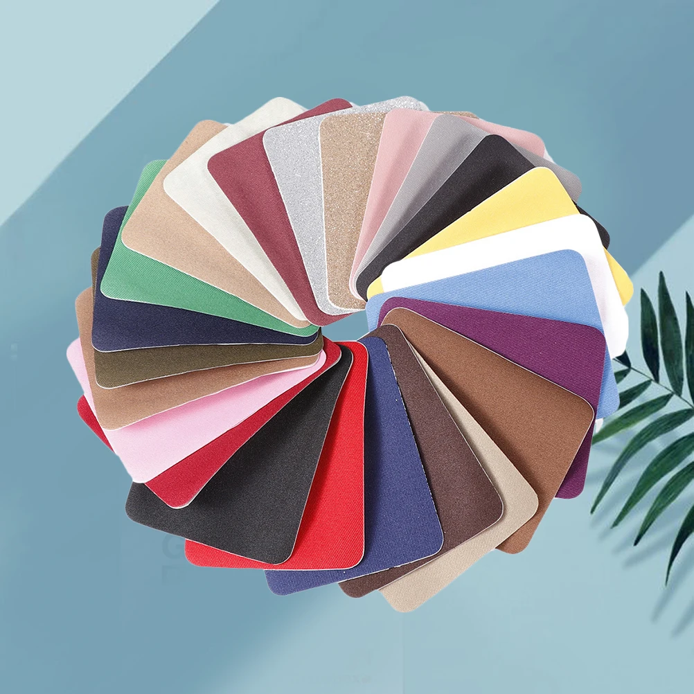 

24 Pcs Diy Sticker Sewing Decoration for Embroidery Patches Jeans Clothes Shirt Curtain Bright Clothes Patches Color