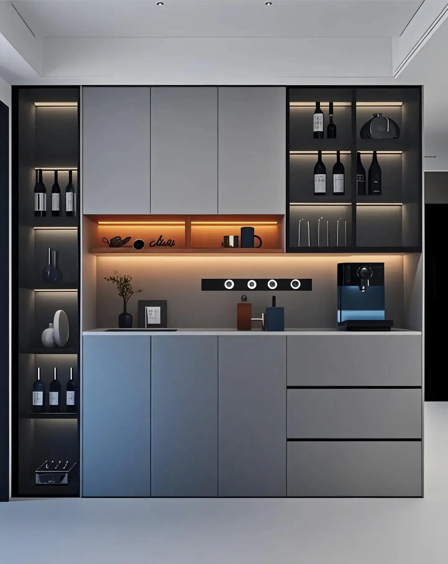 Modern Modular Eco-friendly Tableware Cabinet/self-service Cabinet for Storage and Daily Use.promote sales