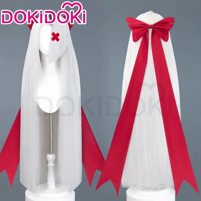 IN STOCK Vaggie Cherry Lillth Wig Anime DokiDoki 100cm Long Hair Lillth Cosplay Pre Crimped Wig Cap