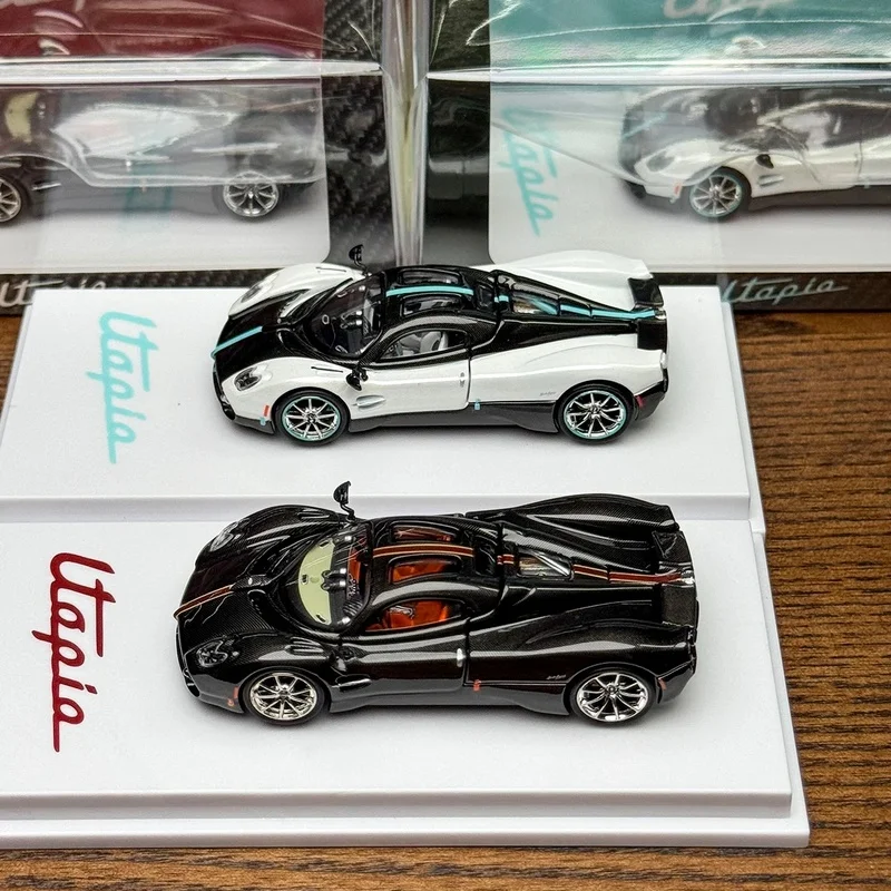 جديد في المخزون سم 1:64 باجاني يوتوبيا سيارة سبيكة مصغرة دييكاست باجاني يوتوبيا سيارة خارقة ثابتة الحلي ألعاب مخصصة للأطفال هدية