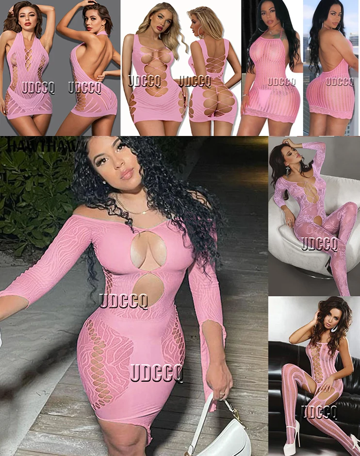 Babydoll exotic apparel Catsuit Underwear Chemises Teddies Costume sleepwea sexy dress for sex lingerie plus size barbie pink