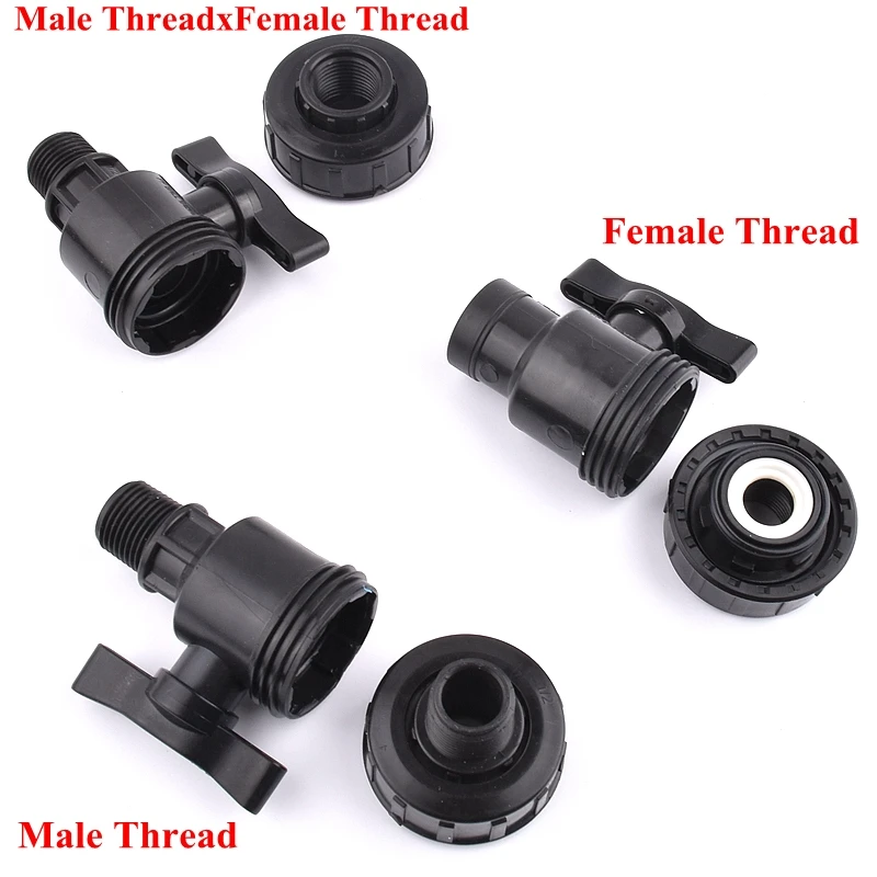 1/2 Cal ~ 1, 5 Cal zawór kulowy męski/gwint żeński nawadnianie ogrodu zawór fajka wodna akwarium zawór przełącznik sterujący