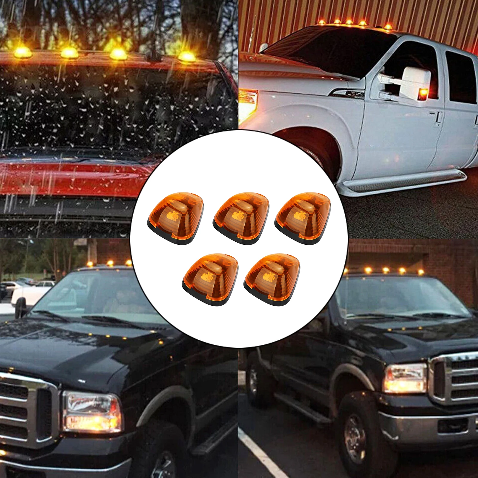 Imagem -03 - Luzes de Corrida para Ford Cab Roof Marker Top Clearance Lights Super Duty Pickup Trucks 10led F250 F350 F450 F550 F750 Pcs