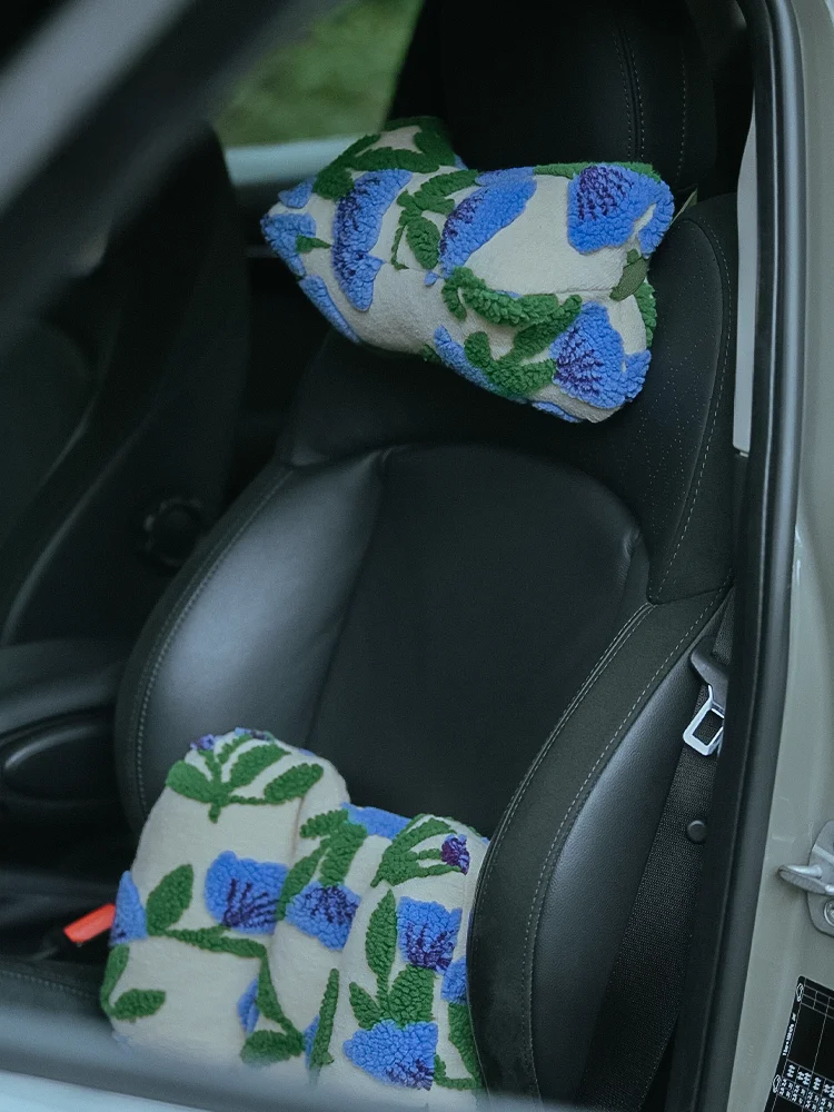 

Car Neck Pillow Headrest Breathable Cloth Art Set 2026 New High Aesthetic Value Vehicle Interior Cushion Neck Support