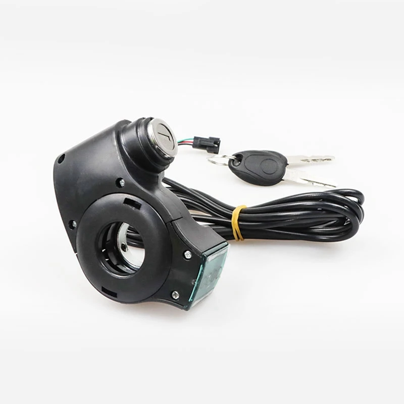 Voltímetro de acelerador de pulgar de vehículo eléctrico M4, llave de arranque, interruptor de apagado, cerradura de puerta para patinete eléctrico Kugoo