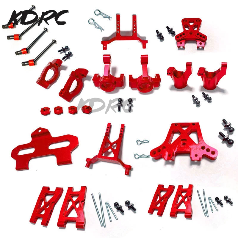 LaTrax Teton 1/18 RC รถอะไหล่อัพเกรดโลหะชุด-บล็อกล้อพวงมาลัยบล็อกแขวนแขนสําหรับ Enhanced Performance