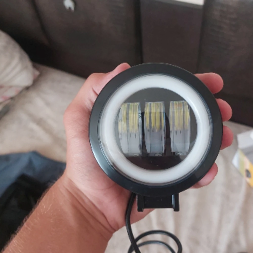 Fog Square Or Round Headlight for Auto/Motor Vehicles And Electric Scooters Arctic , Arctic V3+, 3 Lenses, 1 Piece