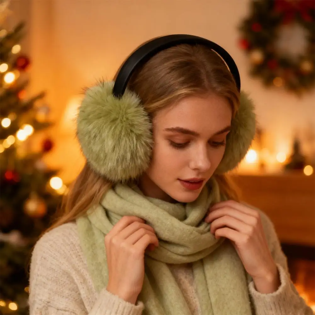 لينة أفخم الأذن دفئا شتاء دافئ للنساء الرجال الموضة بلون الأذن رفرف في الهواء الطلق حماية الباردة غطاء للأذنين غطاء للأذن #1