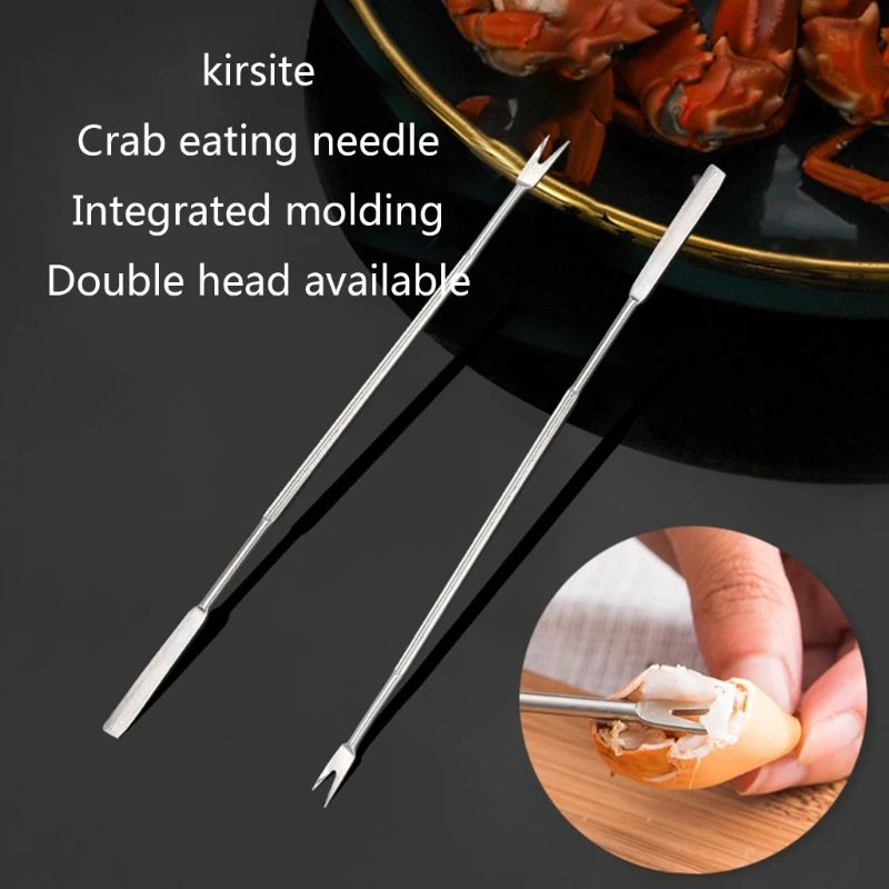 3 Pcs/set Stainless Steel Seafood Forks Lobster Forks Crab Picks Nutcracker Needle Kitchen Gadget Seafood Tools Y5GB