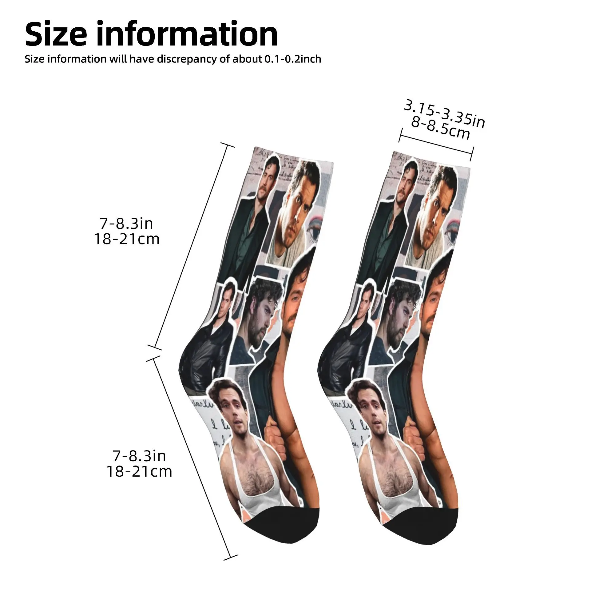 Chaussettes Rhythm Ry Cavill pour hommes et femmes, collage de photos, chaussettes amusantes respirantes, meilleur cadeau d'urgence