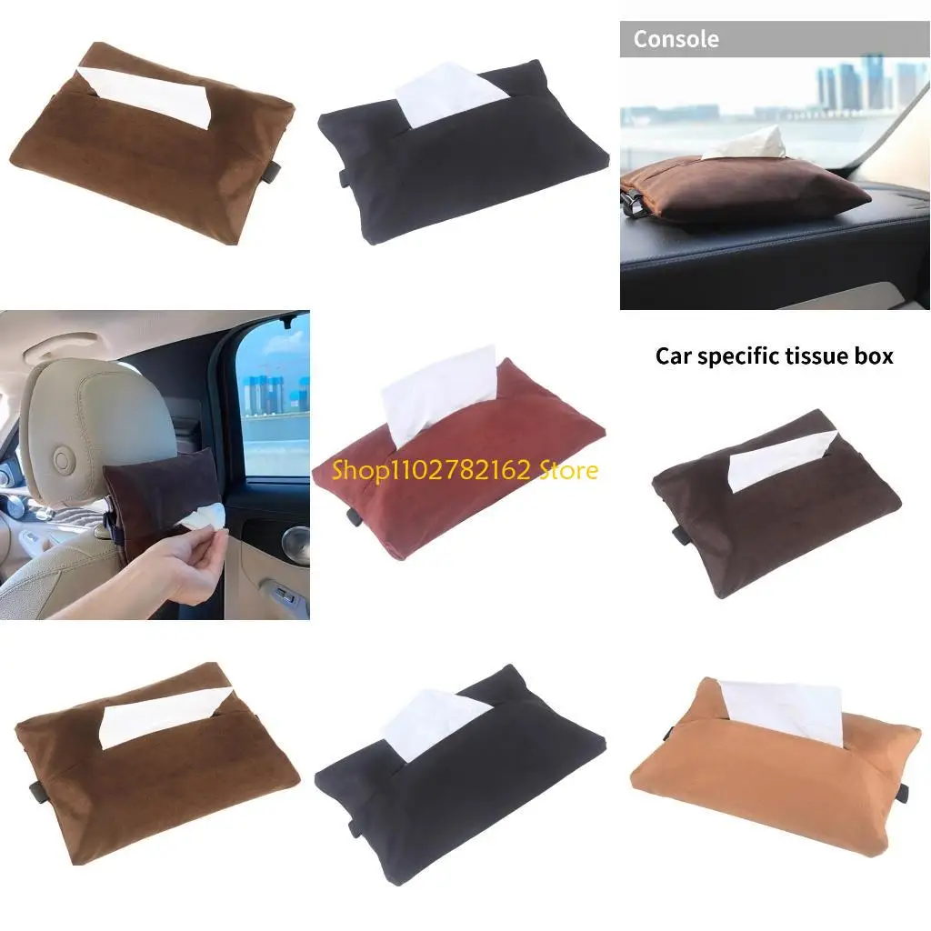 

547B Car Tissue Box Backrest Suspension Tissue Box Armrest Box Tissue Storage