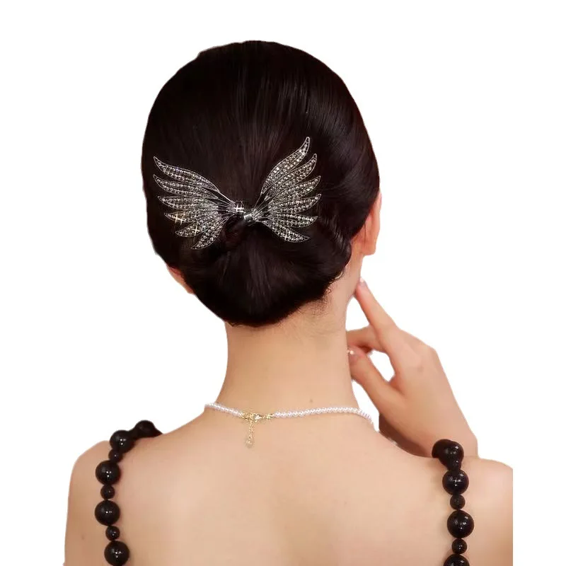 заколки для волос Women\'s Hair Twister Crystal Wings Curler Exquisite Temperament Hairpin Curling Hair Hairpins Hair Accessories