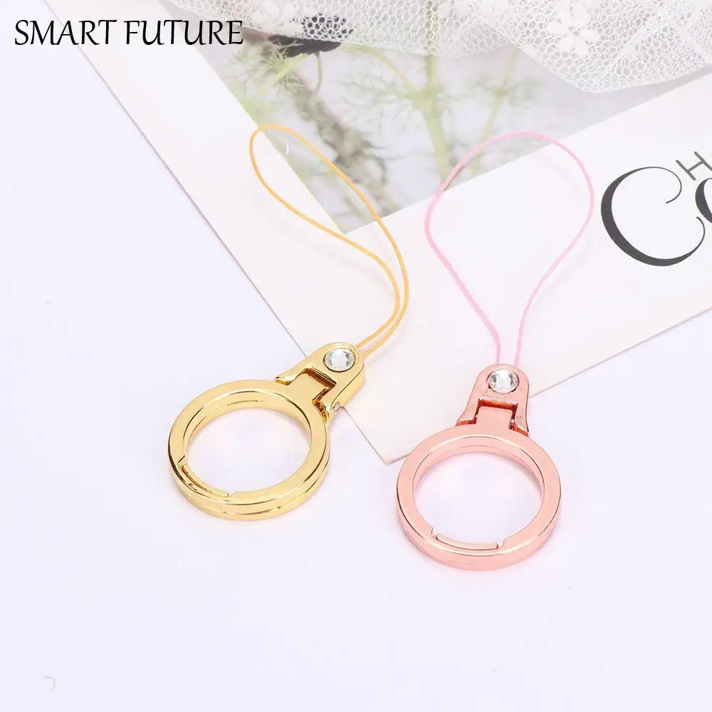 

Two-in-one Finger Ring Stand Metal Buckle Cell Phone Mount Smartphone Mount Holder Cord Strap Lanyard Mobile Phone Straps