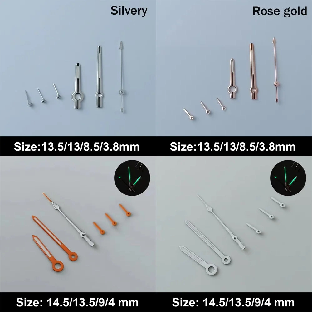 VK63 Hands Watch Hands 8.5*13*13.5mm Luminous Rainbow Hands For VK63 Movement Replacement Parts Watch Accessories