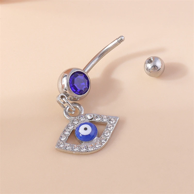 Mode Kristall Bösen blick Bauchnabel Ringe Nabel Ringe Sexy Piercing Körper Schmuck für Frauen Mädchen Party Urlaub Schmuck Geschenke – Detail 4