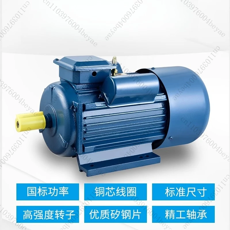 Single Phase Asynchronous Motor 220V Two Phase 0.75/1.1 KW High Speed Copper Wire Single Phase Motor