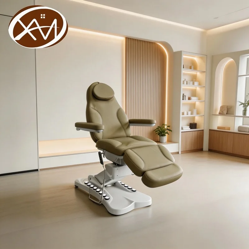 4 Motor Swivel Electric Beauty Bed with One-Button Control Spa Facial Lash Massage Table for Salon