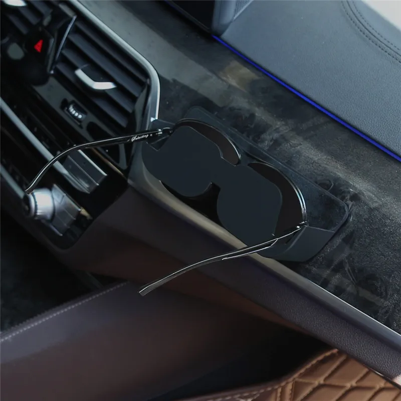 Car Car Mounted Eyeglasses Case Sticky Sunglasses Holder Car Interior Dashboard Storage Card Case