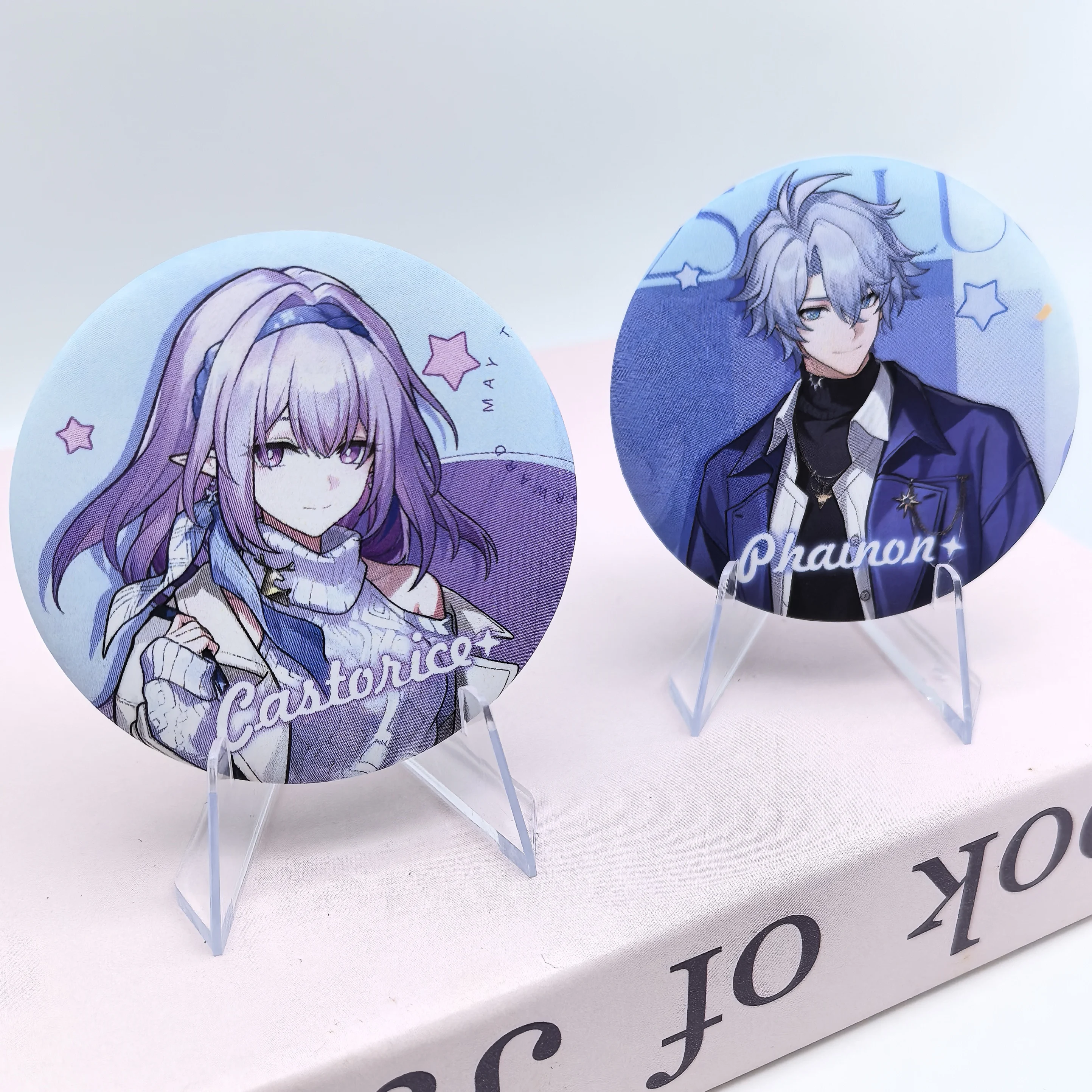 1Pc Honkai: Star Rail Phainon Blade Philia Frosted KeychaiCute Brooch Badge Collectible Anime Character Acrylic For Creative