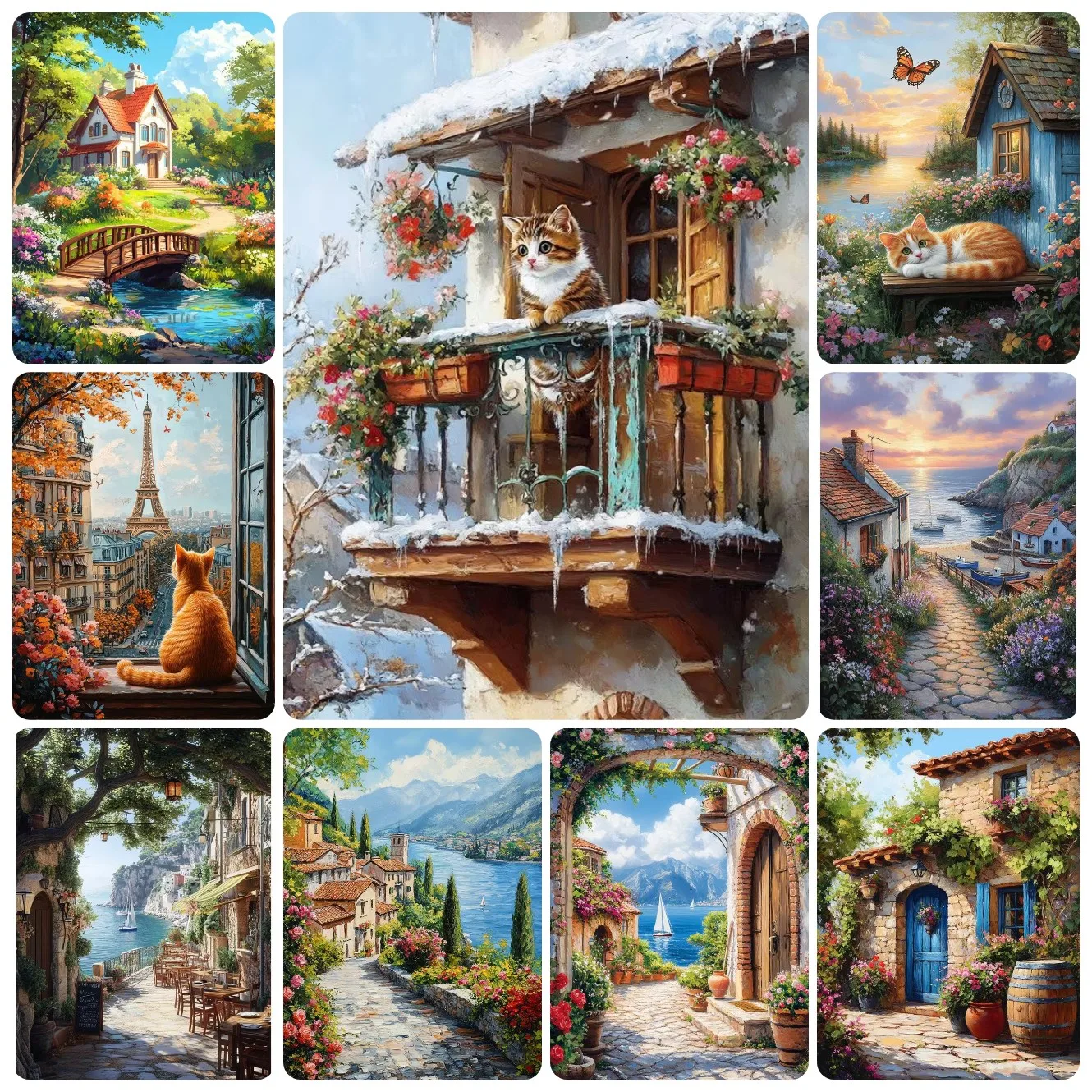 

Jigsaw Puzzles for Adults - Animal House Scenery- Jigsaw Puzzle Home Decor Adults Puzzle Games Family Fun Puzzles Educational