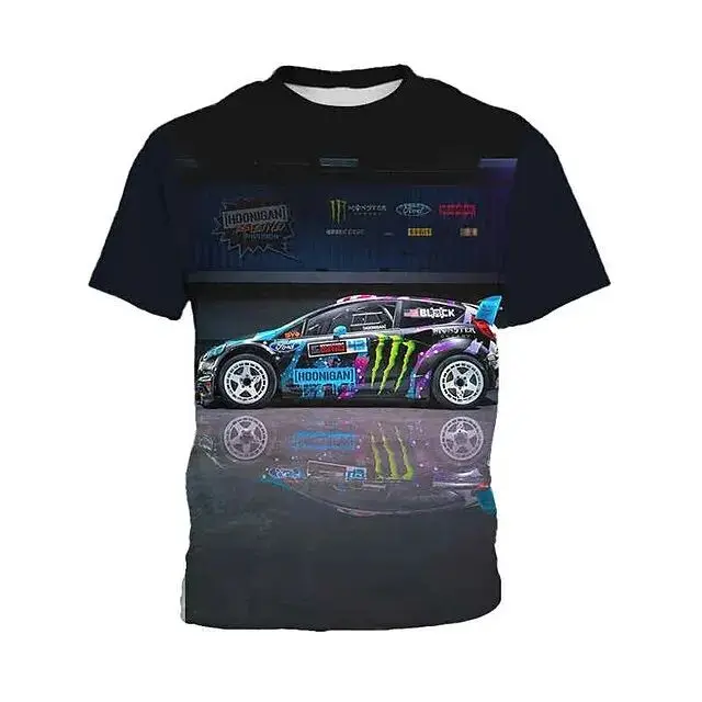 

Fashion Letter Pattern Printed Short Sleeve T-Shirt Fashion 3D Printed Colorful Shirts for Boys Quick-drying Comfortable Lady