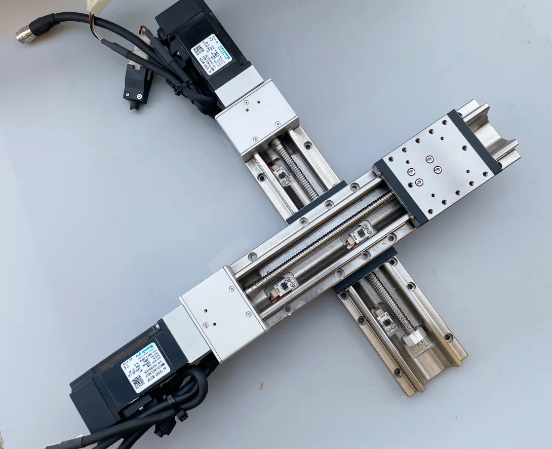 220V High Precision Optical Electric Screw Guide Rail Slide Table Precision Positioning Table Stainless Steel Servo Motor