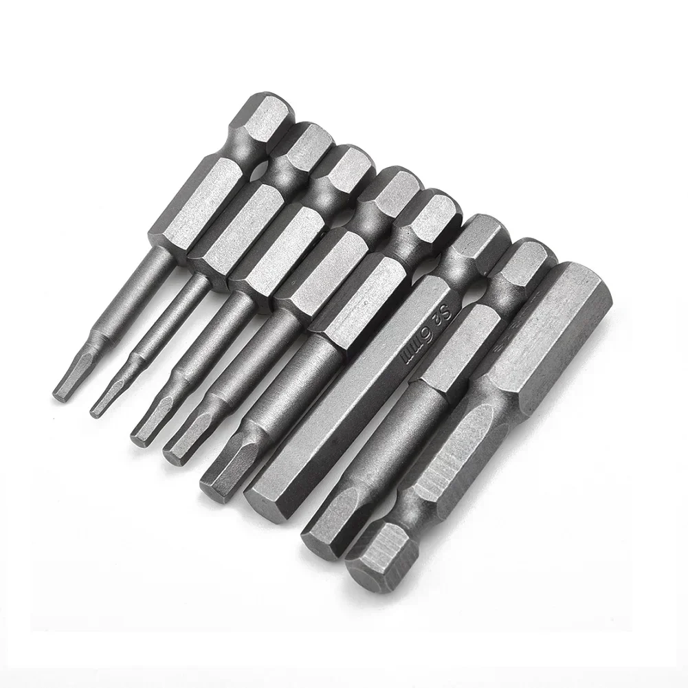 Punta per cacciavite da trapano Vite rapida di potenza 1 pz Cambia esagonale magnetico argento codolo esagonale lunghezza 50 mm 6,35 mm 1 4 pollici