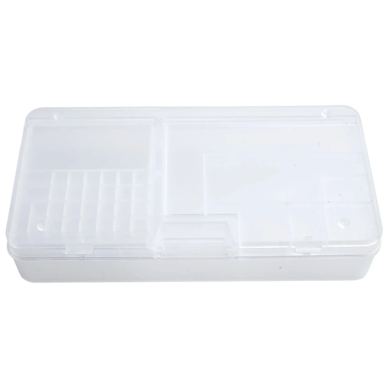 Tools Accessories Storage Case Transparent Rectangle Plastic Box Screw Holder Case Organizer Container Jewelry Nail Art Tools